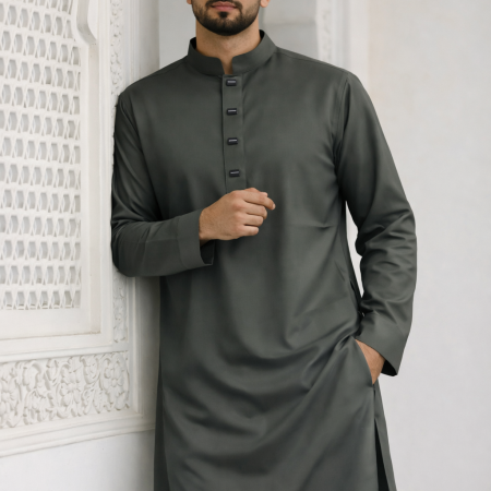 Micro Panjabi Deep Olive